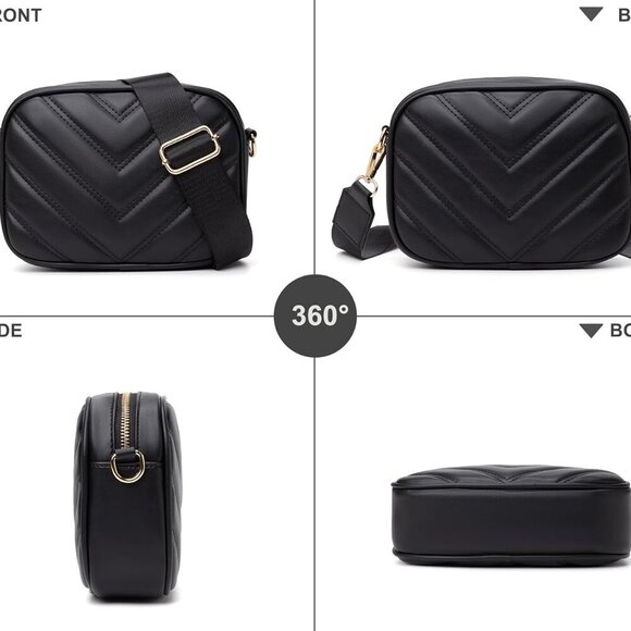 Small Quilted Crossbody Bags for Women Stylish Leather Purse Designer Handbag wi - Picture 4 of 7